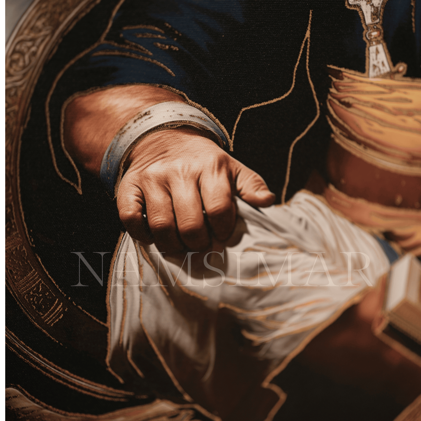 BABA DEEP SINGH JI  [ gold embose ]